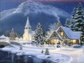 クリスマスイブに雪が降る村